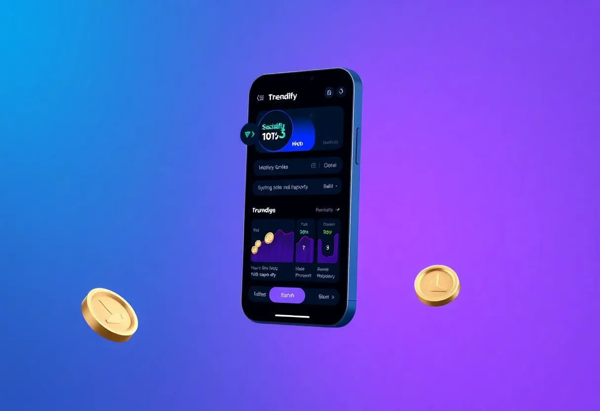 TRENDIFY mobile app interface